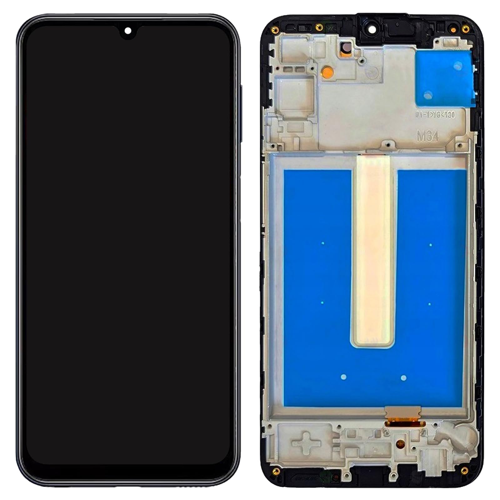 AFFICHEUR SAMSUNG M34 5G OLED SMALL WITH FRAME